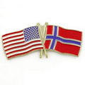 USA & Norway Flag Pin